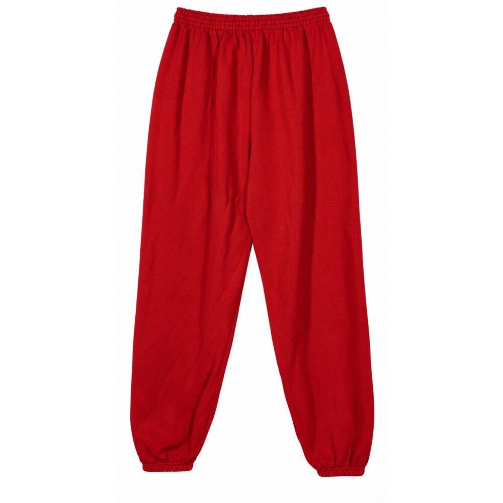 Vintage Hanes Sport Sweatpants Mens XL Red Fleece Made USA Joggers Unisex